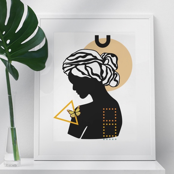 Other - Modern Wall Art Print Abstract Woman Unframed